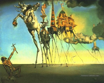 Salvador Dalí Painting - Salvador Dali La Tentación de San Antonio Salvador Dali